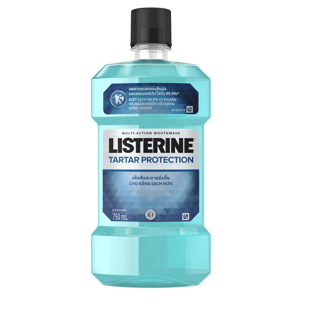 Nước súc miệng ngăn ngừa mảng bám Listerine Tartar Protection 750ml