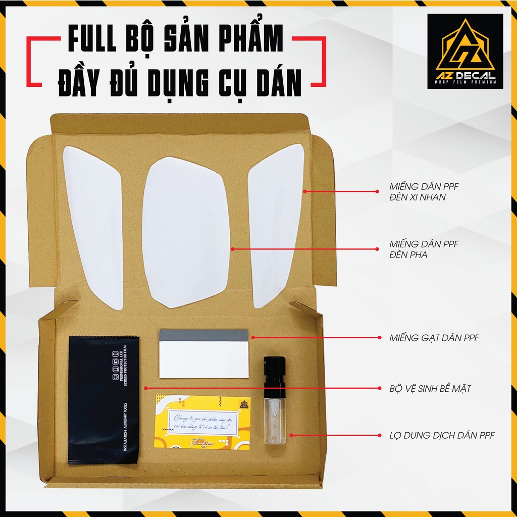 Miếng Dán PPF Chóa Đèn Exciter 155 | Decal Trong Suốt Dán Đèn Pha, Đèn Cos, Đèn Xi Nhan Chống Xước