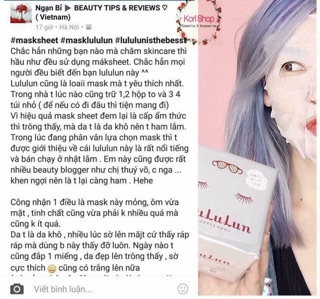 Mặt nạ Lululun Face Mask