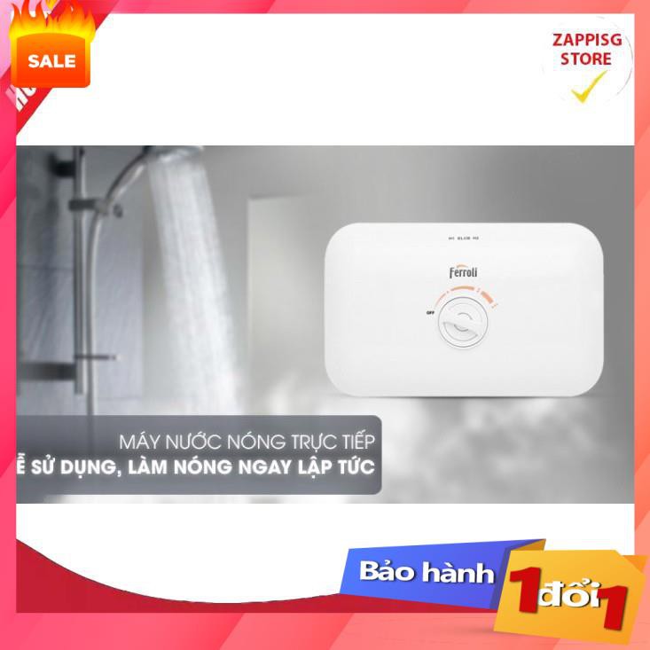 Máy nước nóng Ferroli Rita FS-4.5TE Công Suất 4500W chống giật cao cấp  - Bảo hành 1 đổi 1