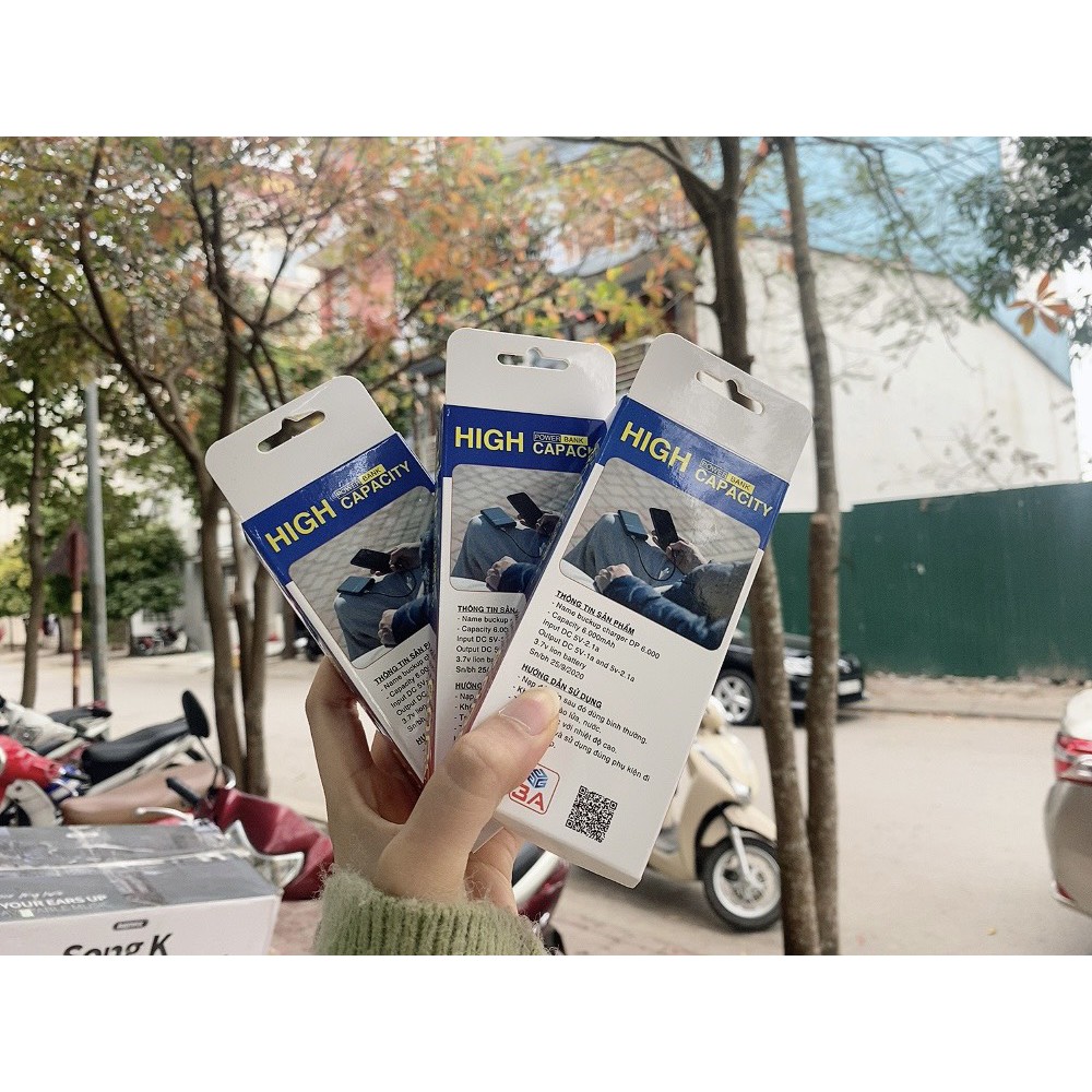 Sạc Dự Phòng 3A 6000MAh USB