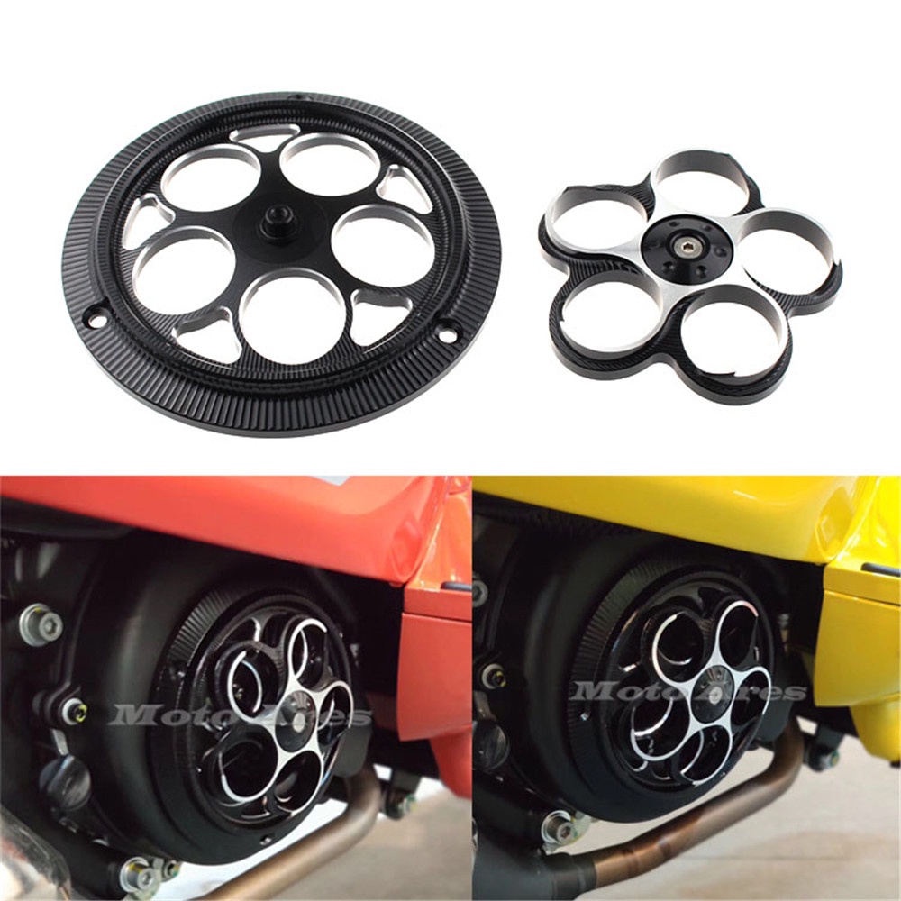 Ốp Bảo Vệ Quạt Tản Nhiệt Động Cơ Bằng Nhôm CNC Cho Xe Máy Vespa Sprint Primavera 150 2013-2021