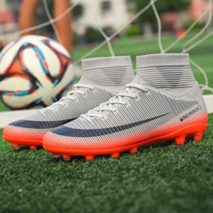 Giày đá bóng cao cấp phong cách Ronaldo size 35- 45 dùng để tập luyện cho học sinh -G78! {{ ~