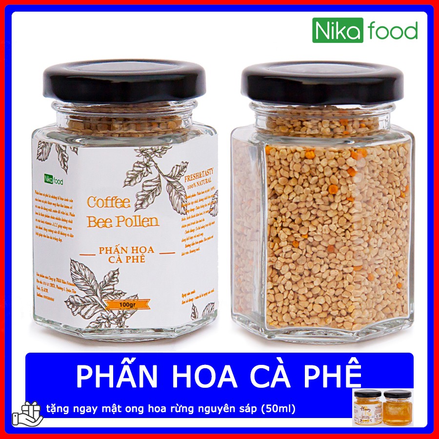 Nikafood Phấn hoa cà phê 100gr-500gr kèm quà tặng