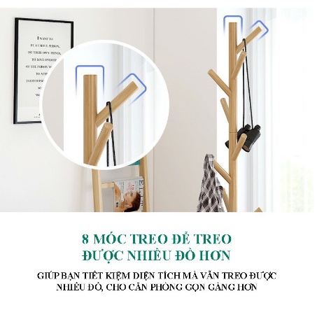 Cây Treo Quần Áo, Giá Treo Quần Áo Gỗ Decor Phòng Phong Cách Hàn Quốc | BigBuy360 - bigbuy360.vn