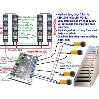 Mạch điều khiển cầu thang led full color mới nhất