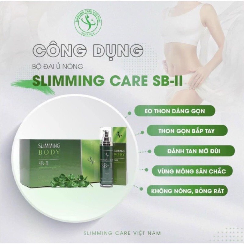 Đai nịt bụng ủ nóng giảm mỡ Slimming Body SB2 chính hãng full bộ đánh bay mỡ bụng mỡ thừa định hình eo về dáng sau sinh