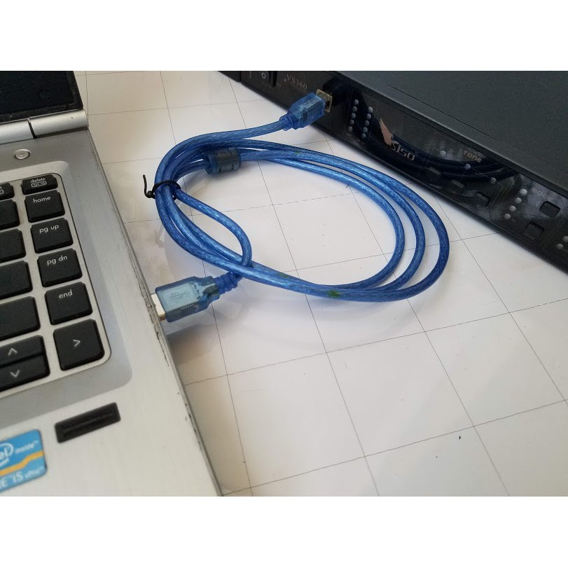 Dây chỉnh vang số 1 đầu VUÔNG 1 đầu usb chỉnh phần mềm nhiều dòng vang số Siso Tripath 1080, TP580 hay Hugo V6