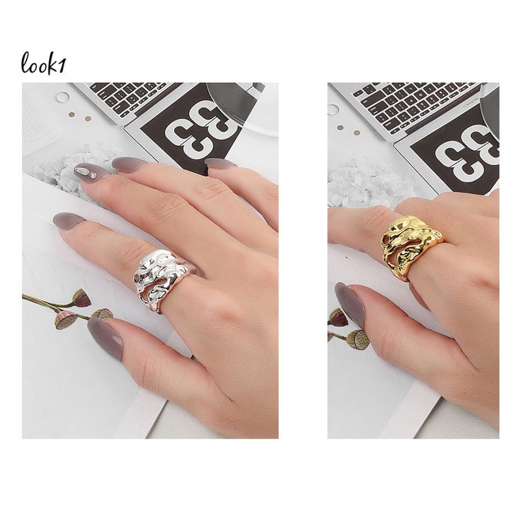 Nhẫn mạ bạc s925 kiểu dáng độc đáo thời trang cho nữ