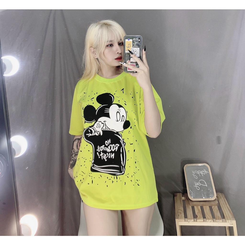 Áo thun phom rộng giấu quần dưới 70kg TV1611