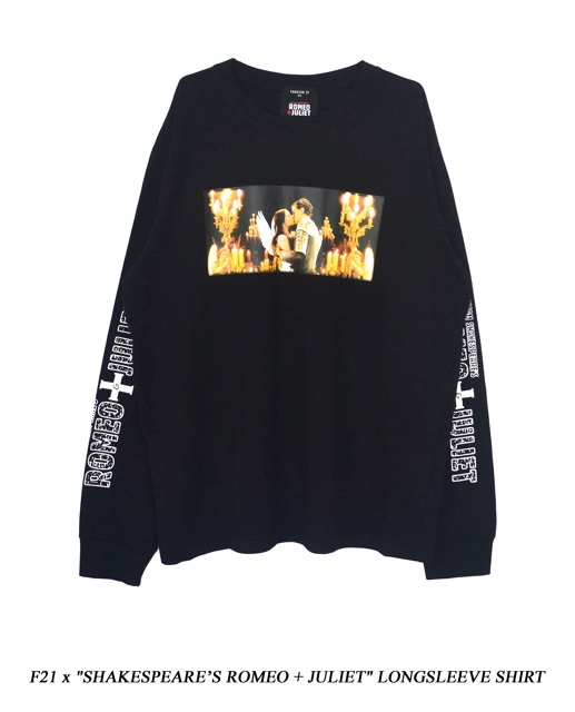 Áo thun tay dài chính hãng F21 X "SHAKE𝐒SPEARE'S ROMEO + JULIET"