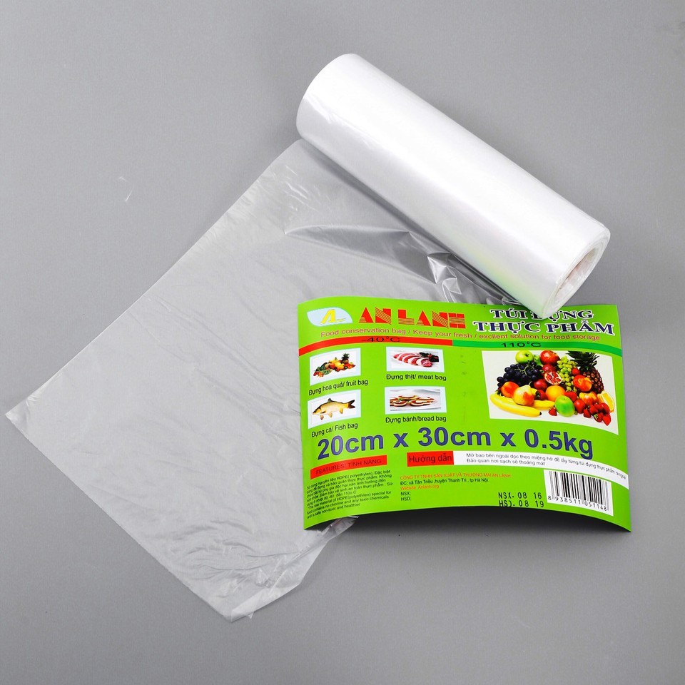 cuộn 500g túi đựng thực phẩm HDPE An Lành