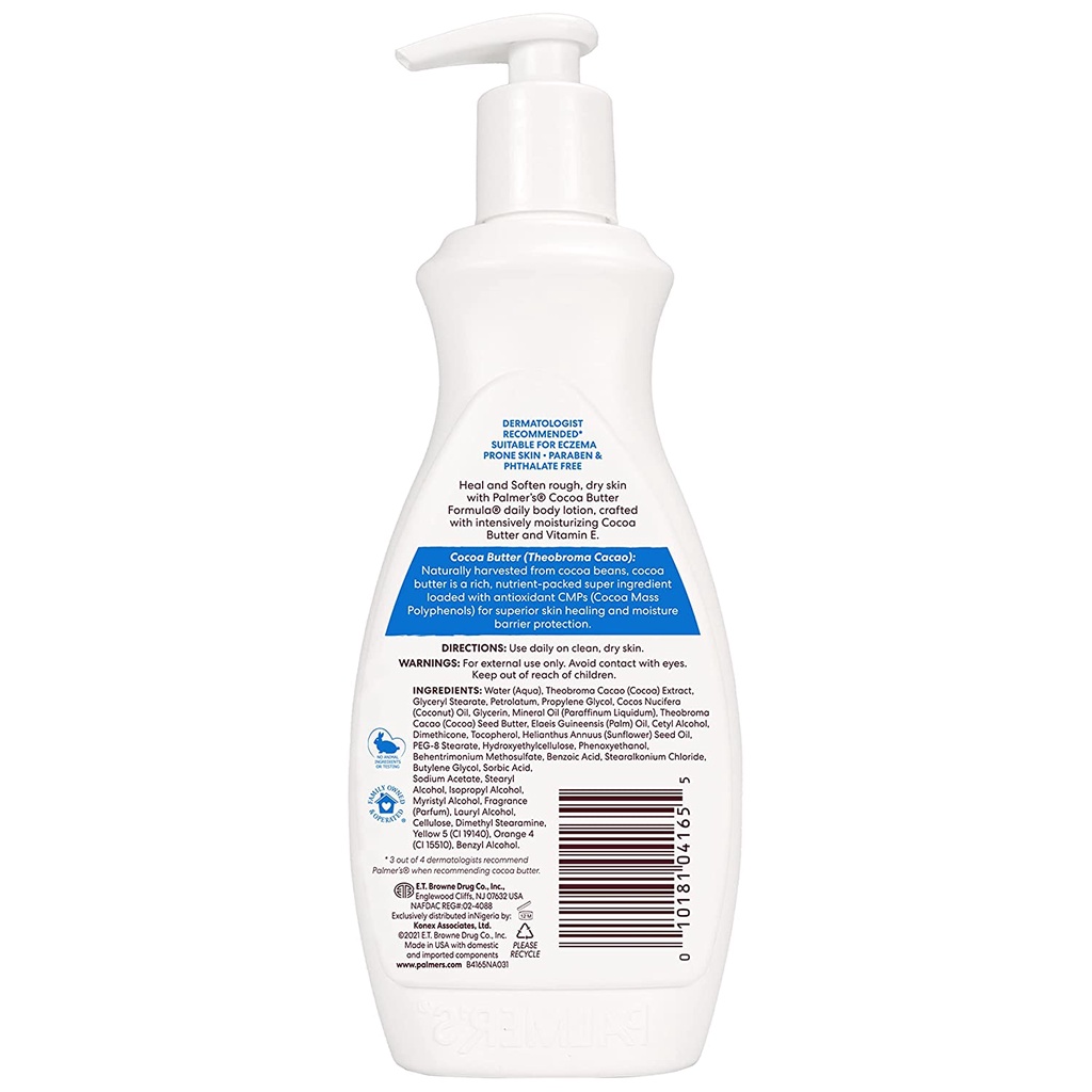 Kem dưỡng thể dành da khô Palmer's Cocoa Butter Formula Daily Skin Therapy Body Lotion 400ml
