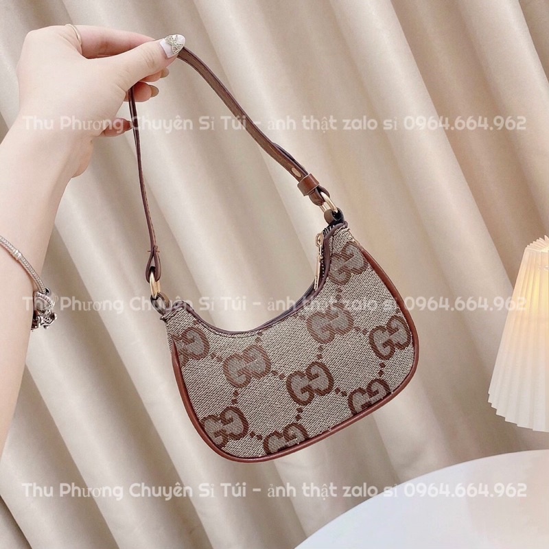 Túi kẹp nách, đeo vai gu.cii size to và size nhỏ hàng đẹp như hình (ảnh thật)
