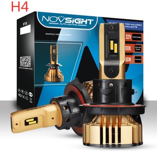 Bộ 2 bóng đèn pha led h4 72w 12000lm 3000k