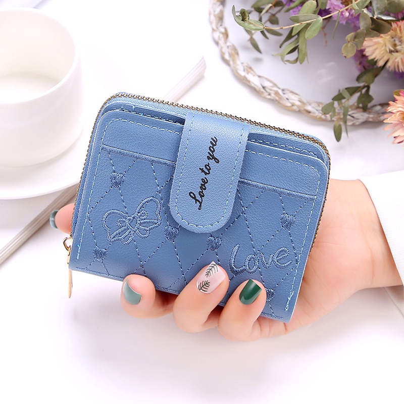 Ví nữ mini ngắn đẹp cầm tay thời trang cao cấp nhỏ gọn bỏ túi HYTACO VN52