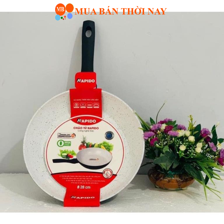 Chảo từ Rapido 28cm đáy chấm RP28-RD2