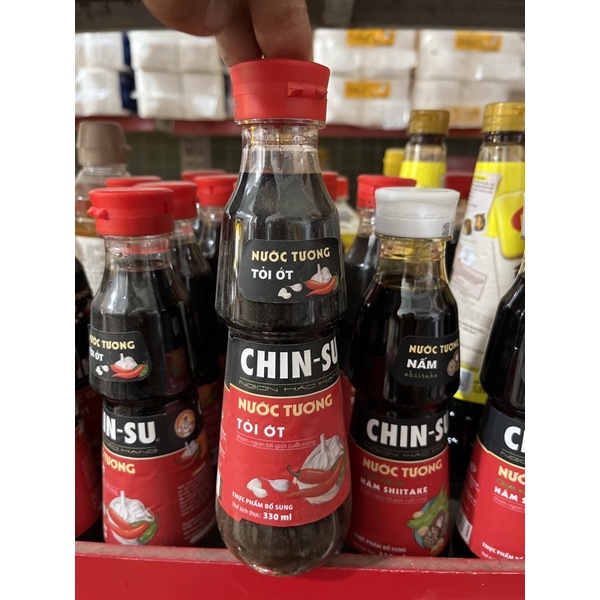 Nước Tương Chin-Su Tỏi Ớt - Chin-Su Đậu Nành Chai 250ml