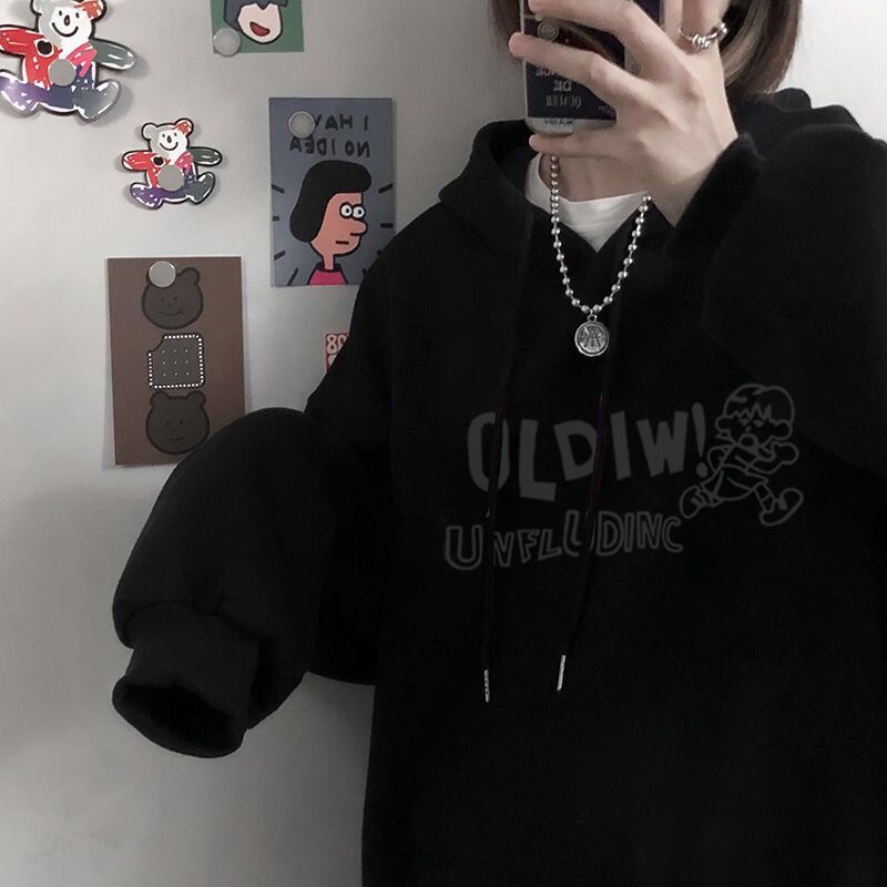 Áo Hoodie Dáng Rộng Thời Trang Phong Cách Hàn Quốc Cho Nữ