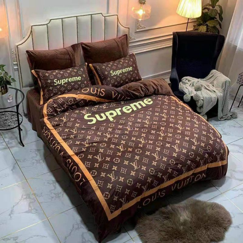 set chăn ga gucci nỉ nhung mịn đẹp về sll
