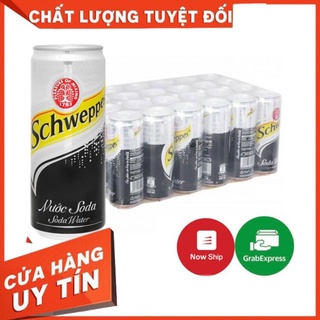 Thùng 24 Lon Nước Giải Khát Schweppes Soda 320ml - Đồ uống Soda pha chế chuyên nghiệp