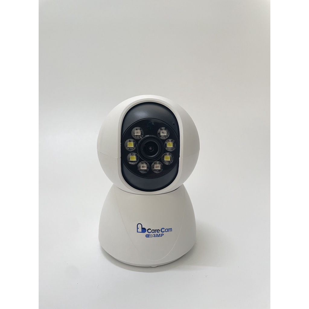 Camera wifi Carecam 3.0 Mpx FULL HD siêu nét Camera trong nhà xoay 360 độ báo động đàm thoại