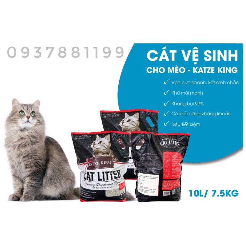 CÁT VỆ SINH KATZE KING TÚI 10L