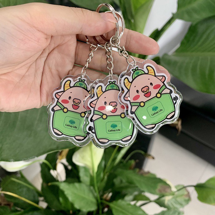 MÓC KHÓA DẺO HÌNH TRÂU - CATHAY