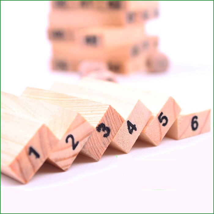 Bộ trò chơi rút gỗ 54 thanh Wiss Toy