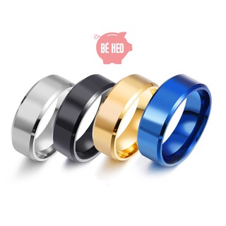 Nhẫn titan nam nữ - nhẫn nam bền màu - Trang sức Bé Heo BHN119