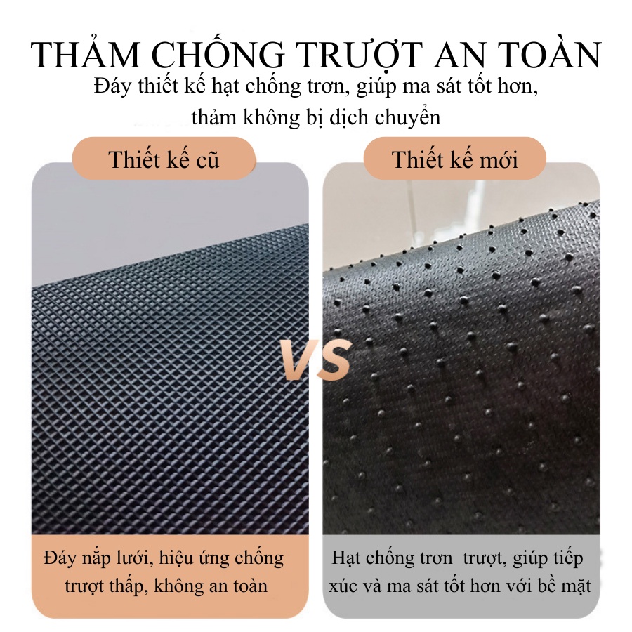 Thảm Lót Sàn Ô Tô - Thảm Rối Lót Sàn Loại Dày Đế Nhựa Dẻo Có Gai Chống Trơn Trượt Họa Tiết Ngộ Nghĩnh [ Hàng Cao Cấp]
