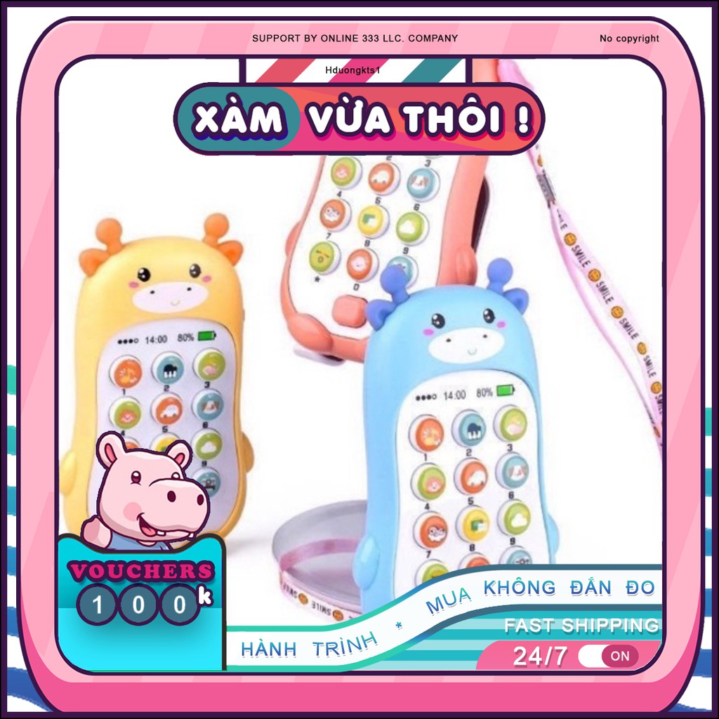 Đồ chơi điện thoại hình thú