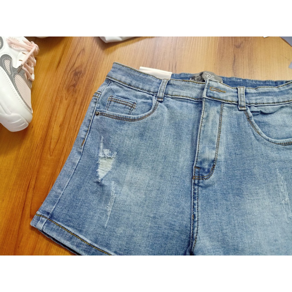 Quần Short Jean Size Đại Co Giãn Kiểu Rách | BigBuy360 - bigbuy360.vn
