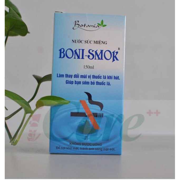 NƯỚC SÚC MIỆNG GIÚP BỎ THUỐC LÁ BONI-SMOK 150ml