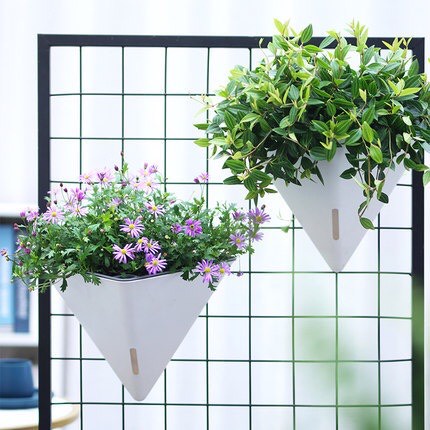 Chậu cây treo tường hình kim tự tháp Oliz-K104. Chậu trồng cây thông minh tự tưới nước