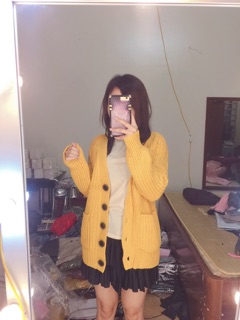 Cardigan len ngắn