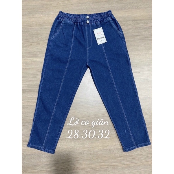 QUẦN BAGGY JEANS 54kg>62kg lưng thun vải mịn mát