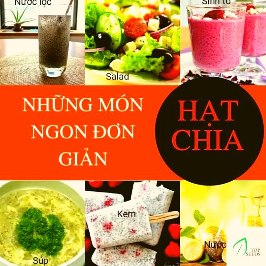 Hạt Chia - HẠT CHIA Úc Chính hãng Black Bag -  hạt Dinh Dưỡng - Alokids TB