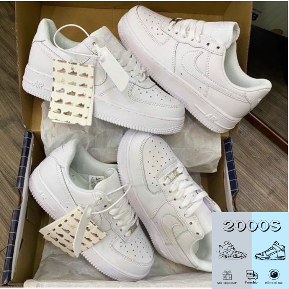 Giày Nike_ Air Force 1 Bản Trung Trắng Thể Thao Sneaker Nam Nữ , Giày AF1 Trắng Cao Cấp Nam Nữ