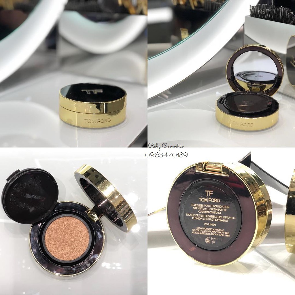Phấn Nước / Cushion Tom Ford Traceless Touch Foundation Case Satin - Matte Cushion SPF 45 /PA++++ 2018 | BigBuy360 - bigbuy360.vn