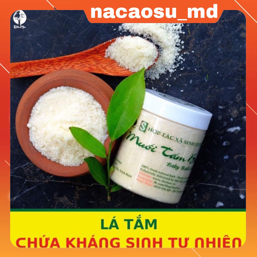 (COMBO 2)  MUỐI TĂM BÉ ĐÔC MÔC, MUỐI TẮM CHO CẢ MẸ VÀ BÉ SẠCH RÔM SẨY,MẨN NGỨA CỨT TRÂU, HĂM DA, MỒ HÔI TRỘM