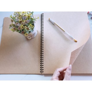 SỔ.TAY.VẼ.CHÌ.GIẤY.KRAFT.A4.TRƠN