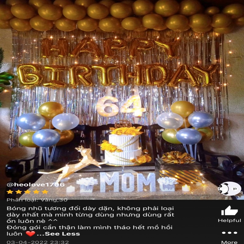 Rèm kim tuyến trang trí tiệc sinh nhật cao 2m, ngang 1m