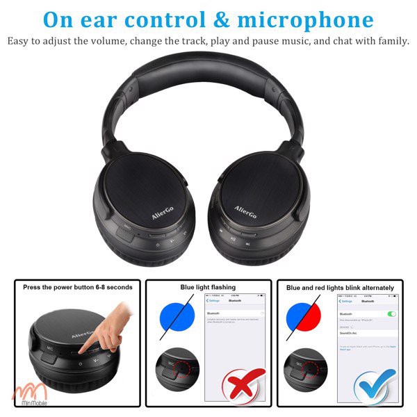 [Mã 157ELSALE hoàn 7% đơn 300K] Tai nghe HeadPhone AlierGo Hifi Stereo chống ồn