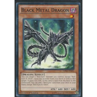 Lá bài thẻ bài Yugioh LDK2 -ENJ06 Black Metal Dragon