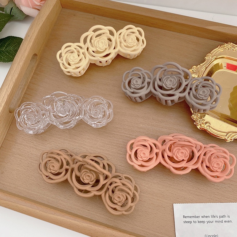 Kẹp Tóc Hình Hoa Trà Dễ Thương Phong Cách Hàn Quốc Cho Nữ