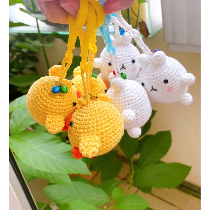 Móc khoá/treo túi thỏ heo Molang cho cặp đôi cute