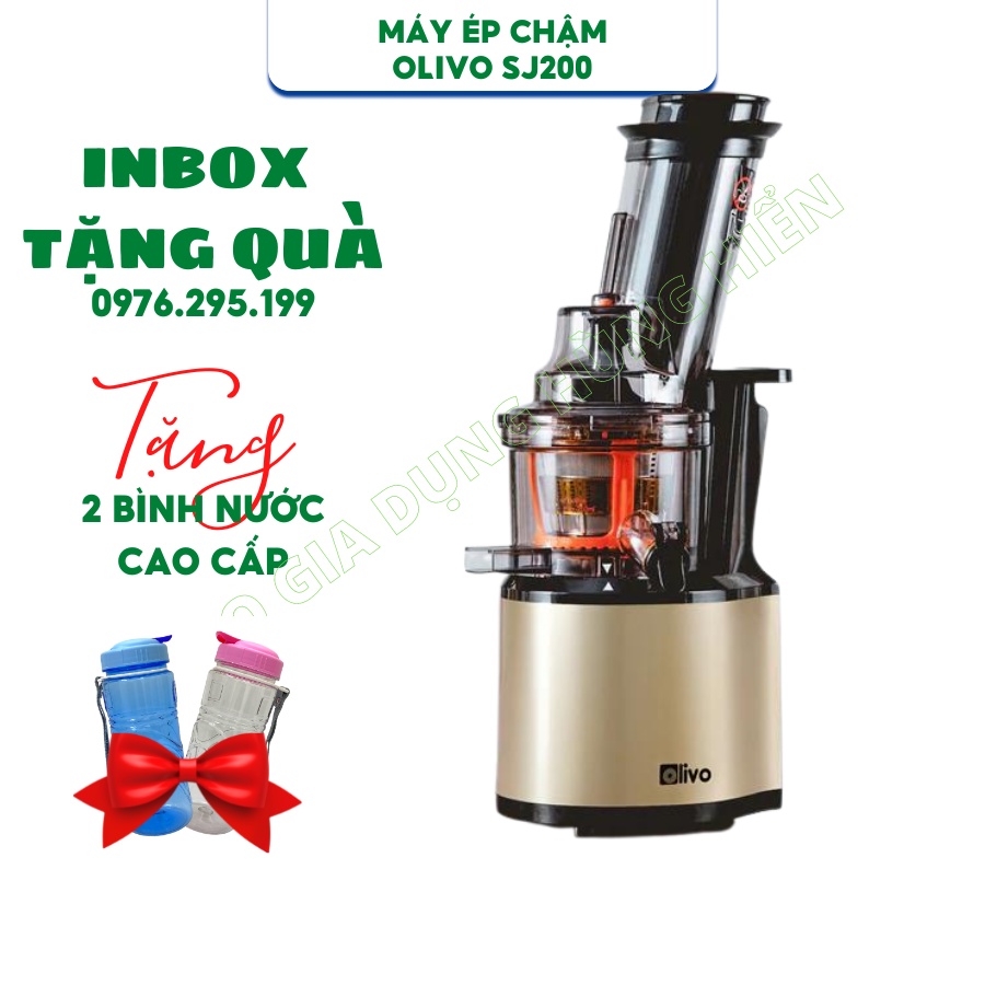 Máy Ép Chậm Olivo SJ200 Thương hiệu Mỹ, Công suất 260W làm kem đa năng - Hàng chính hãng bảo hành 24 tháng