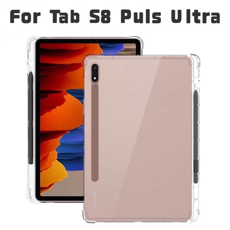 Ốp Máy Tính Bảng TPU Mềm Có Túi Khí Chống Sốc Samsung Galaxy Tab S8 Ultra S8 Plus 2022 S7 11"FE 12.4 S7 Plus S8 S6 Lite A8 10.5 A7 10.4