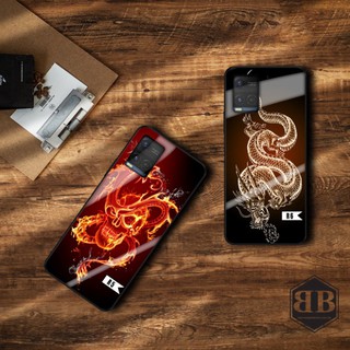 Ốp lưng kính cường lực Vivo Y21 / Y21S nhiều mẫu rồng mới